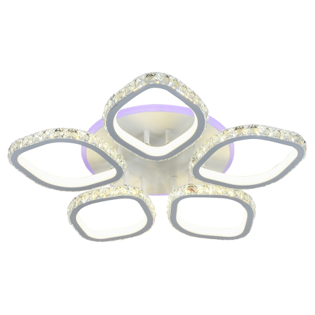 Светодиодная диммируемая люстра с ПДУ Profit Light 8022/5 WHT 