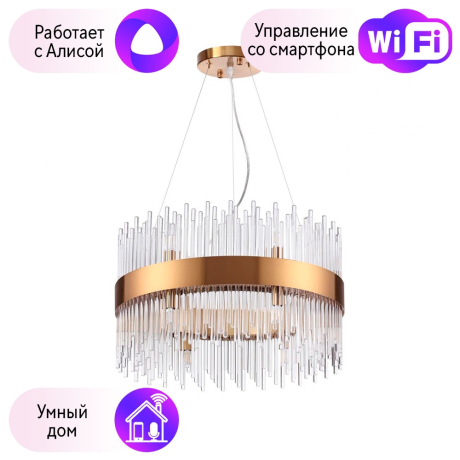 Подвесная люстра Odeon Light Focco с поддержкой Алиса 4722/12-A 