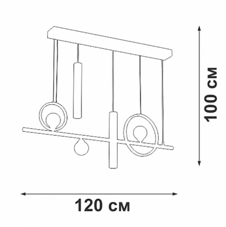 Подвесной светильник Vitaluce V3095 V3095-0/5S
