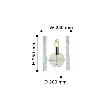 Бра на стену со светодиодными лампами, комплект от Lustrof. №152983-618025 
