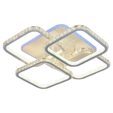 Люстра светодиодная с пультом ДУ Profit Light 8010/4 WHT 240W+10W RGB 