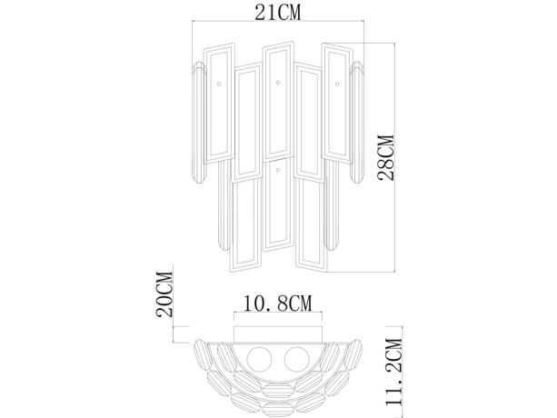 Светильник со светодиодными лампочками E14 , комплект от Lustrof. №444801-622987 