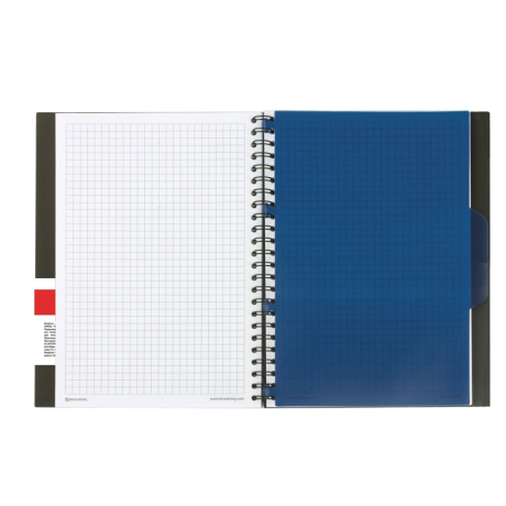 Нарушена упаковка!  <214910> Тетрадь-блокнот 80 л., А5, 160х207 мм, BRAUBERG, клетка, гребень, обложка пластиковая, 1 разделитель, "Tag", 401800 (401800)