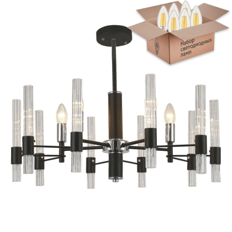 Подвесная люстра с лампочками F-Promo Supreme 2490-5P+Lamps E14 Свеча 