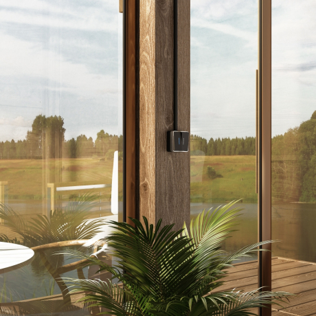 Выключатель двухклавишный с подсветкой Gallant (черный/хром) Werkel W5020135