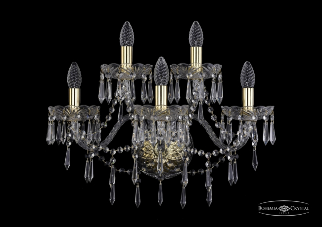 1403B/3+2/195/XL/G Бра Bohemia Ivele Crystal