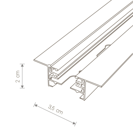 Трек встраиваемый Nowodvorski Recessed 9013 