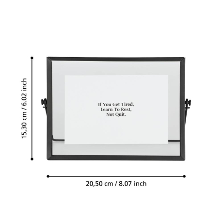 423005 Фоторамка RENABIE, L205, B12, H153, сталь, стекло, черный Eglo 