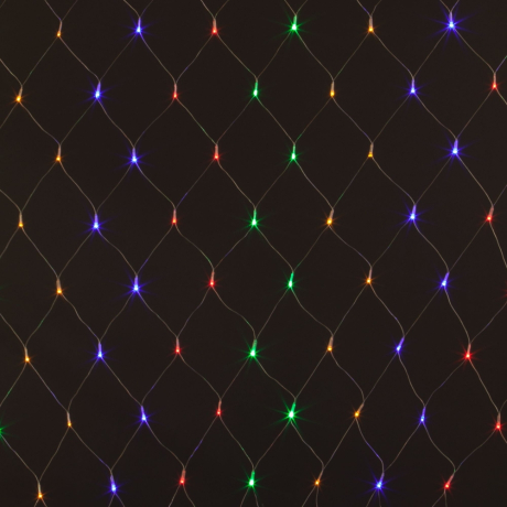1,5*1,5м. Гирлянда сеть RGB  IP20 Eurosvet 300-001 (a044093)