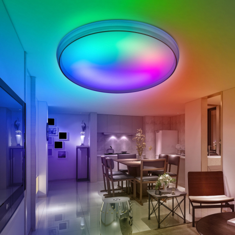 Потолочный светодиодный светильник ЭРА SPB-6-80-RC Solar RGBD Б0054483 