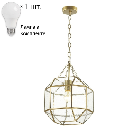 Подвесной светильник с лампочкой  Favourite Quadratum 1948-1P+Lamps А60 