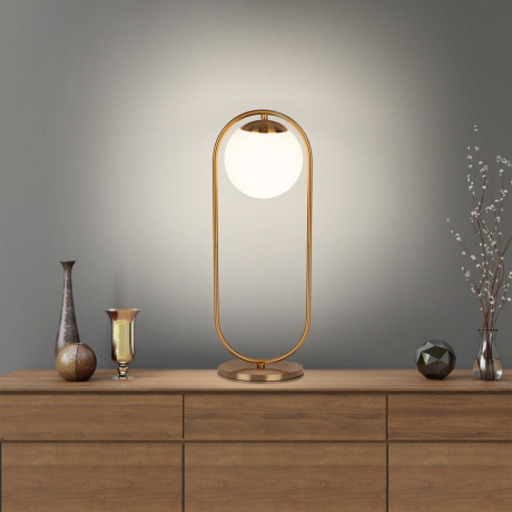 Настольная лампа декоративная Eurosvet Ringo 01138/1 золото 