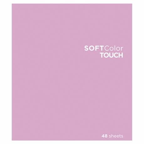 Нарушена упаковка! <386435> Тетрадь А5 48 л., ПЗБМ, скоба, клетка, Soft Touch, брайль 3D, "СофтКолорТач", микс в спайке, 28213 (404459)