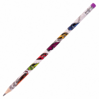 Нарушена упаковка!  <320653> Карандаш чернографитный ЮНЛАНДИЯ "МАШИНКИ", 1 шт., HB, с ластиком, корпус с печатью, 181781 (181781)