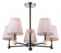 Люстра на штанге ILLUMICO CASTOR IL0394-5CSQ-24 BK AB CASTOR