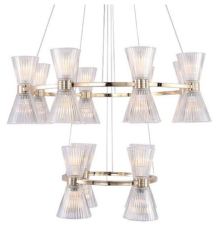 Подвесная люстра Newport 3610 3618/S gold new 