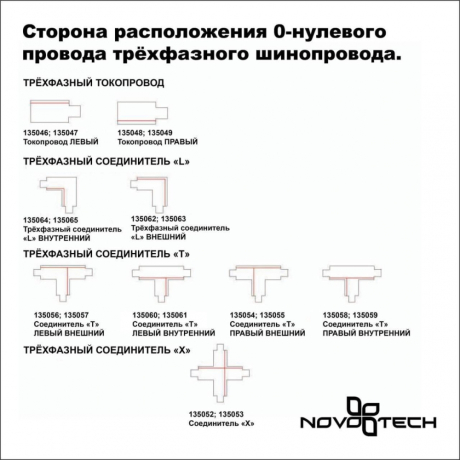 Трек накладной Novotech PORT 135236 