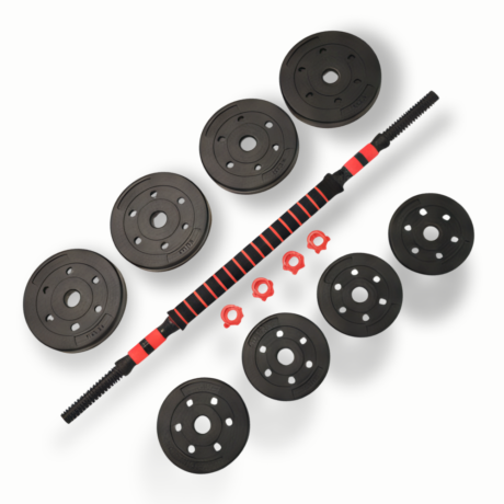 Нарушена упаковка!  <847773> Гантель Р 10,0 кг 2 шт /черно-красный/ 1 001-0010-002