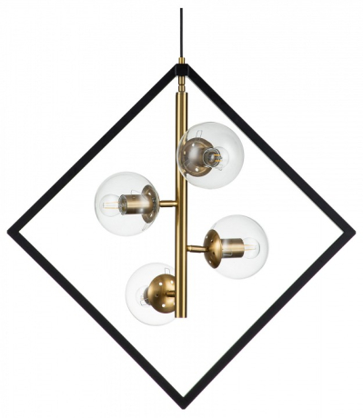 Подвесная люстра Indigo Faccetta 13005/A/4P Black 