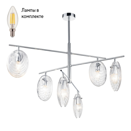 Люстра с Led лампочками в комплекте Velante 364-103-06+Lamps 