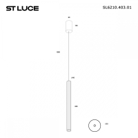 Подвесной светодиодный светильник ST Luce Lilt SL6210.403.01