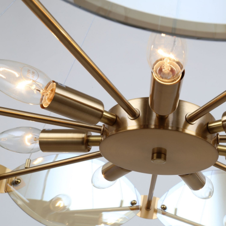 Люстра с лампочками, подвесная, комплект от Lustrof. №605013-617267 