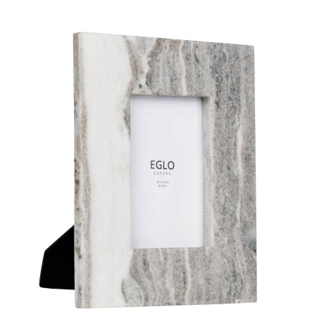 423174 Фоторамка SIAYAN L190, B30, H240 стекло, мрамор, коричневый, белый Eglo 