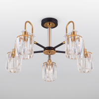 Люстра на штанге Eurosvet Tenia 70090/5 черный a045144