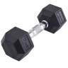 Нарушена упаковка!  <381811> Гантель гексагональная DB-301 7 кг, обрезиненная, черный 4680459126740