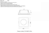 Светильник точечный с Led лампочками в комплекте CRYSTAL LUX CLT 046C1 BL IP44+Lamps