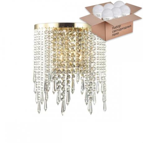 Бра Odeon Chokka с лампочками 5028/2W+Lamps E14 P45 