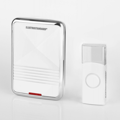 DBQ01M  WL 36M IP44 Белый Звонок дверной беспроводной Elektrostandard 36 мелодий, 433MHz (a026103)