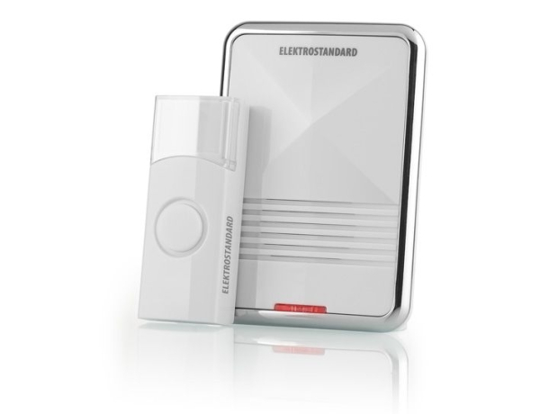 DBQ01M  WL 36M IP44 Белый Звонок дверной беспроводной Elektrostandard 36 мелодий, 433MHz (a026103)