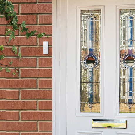 DBQ01M  WL 36M IP44 Белый Звонок дверной беспроводной Elektrostandard 36 мелодий, 433MHz (a026103)