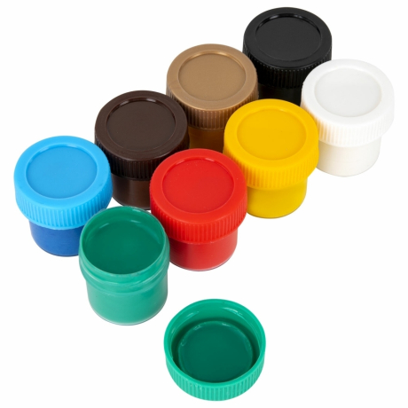 Нарушена упаковка!  <620664> Гуашь ЮНЛАНДИЯ "ШКОЛЬНАЯ", 8 цветов по 17,5 мл, 192383 (192383)