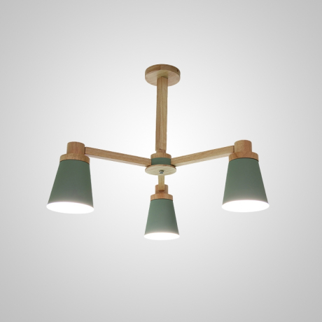 Люстра на штанге Prop 3 Green ImperiumLoft prop01 (191986-23)