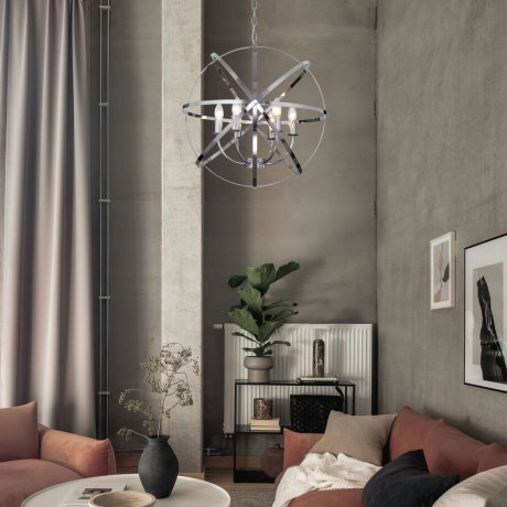 Подвесная люстра Eurosvet Santi 60139/6 хром 