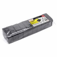 Нарушена упаковка!  <605575> Губки для посуды BIG BLACK 95х70х35 мм КОМПЛЕКТ 10 шт., КРУПНОПОРИСТЫЙ поролон/абразив LAIMA, 608650 (608650)