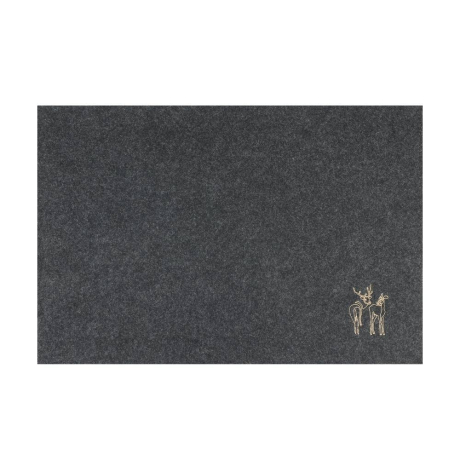 420135 Салфетка для сервировки декоративная (плейсмат) LAKANDAVA, L450, B300, H3, полиэстер, серый, золотой Eglo 