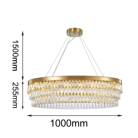 Люстра с лампочками, подвесная, комплект от Lustrof. №332931-617456 