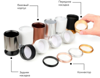 Насадка передняя для корпуса светильника с диаметром отверстия D60mm Ambrella light Diy Spot N6122