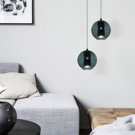 Подвесной светильник Eurosvet Cobble 50258/1 LED бирюзовый 