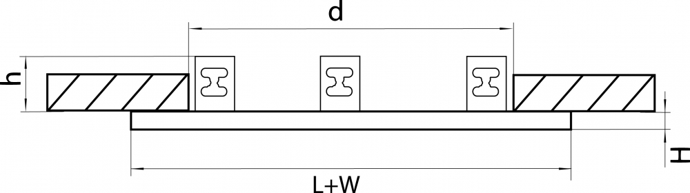 Рамка на 3 светильника Lightstar Domino 214697