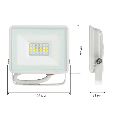 Прожектор светодиодный уличный Эра LPR-023-W-65K-030 (Б0054641)