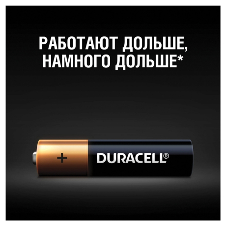 Нарушена упаковка! <302245> Батарейки КОМПЛЕКТ 4 шт., DURACELL Basic, AAA (LR03, 24А), алкалиновые, мизинчиковые, блистер, MN 2400 AAA LR3 (450403)
