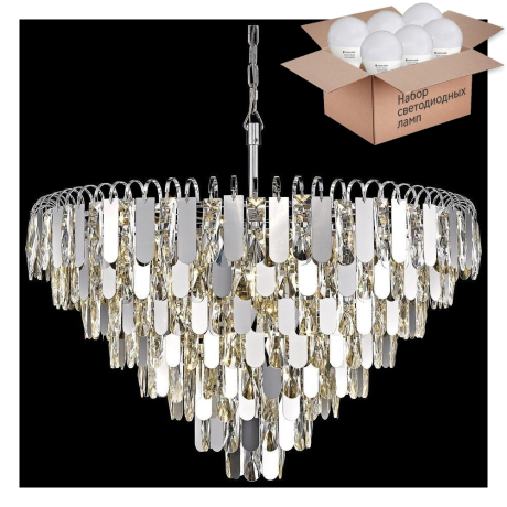 Подвесная люстра с лампочками Wertmark WE105.22.103+Lamps 