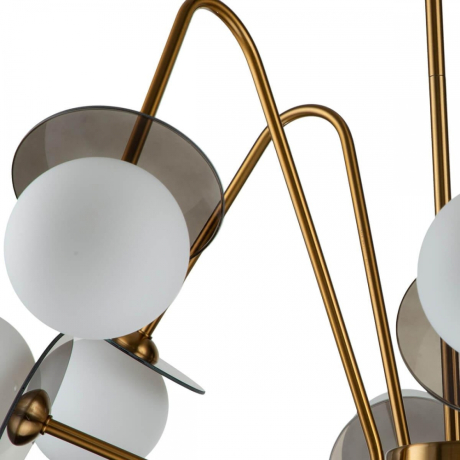 Люстра на штанге Indigo Jazz 11020/8R Brass 