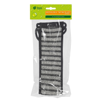 Нарушена упаковка!  <296890> Мочалка ''Мужская'' лента, 10х60 см (10х74 см с ручками) ''Банные штучки'' 41264