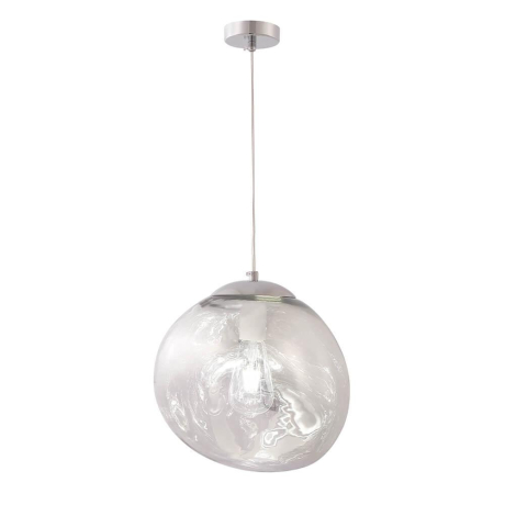 Подвесной светильник с лампочкой CRYSTAL LUX Malaga SP1 D280 Chrome+Lamps 