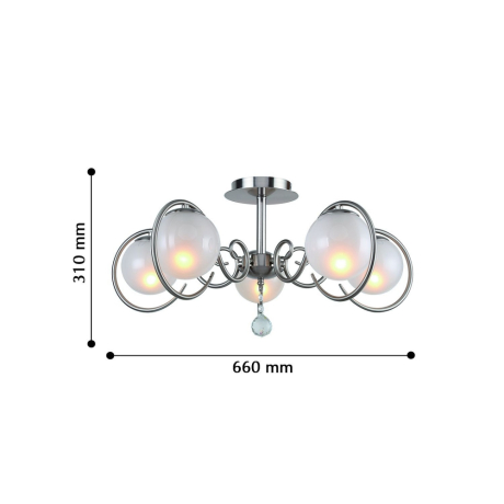 Потолочная люстра с ламочками, комплект от Lustrof. №152960-616976 